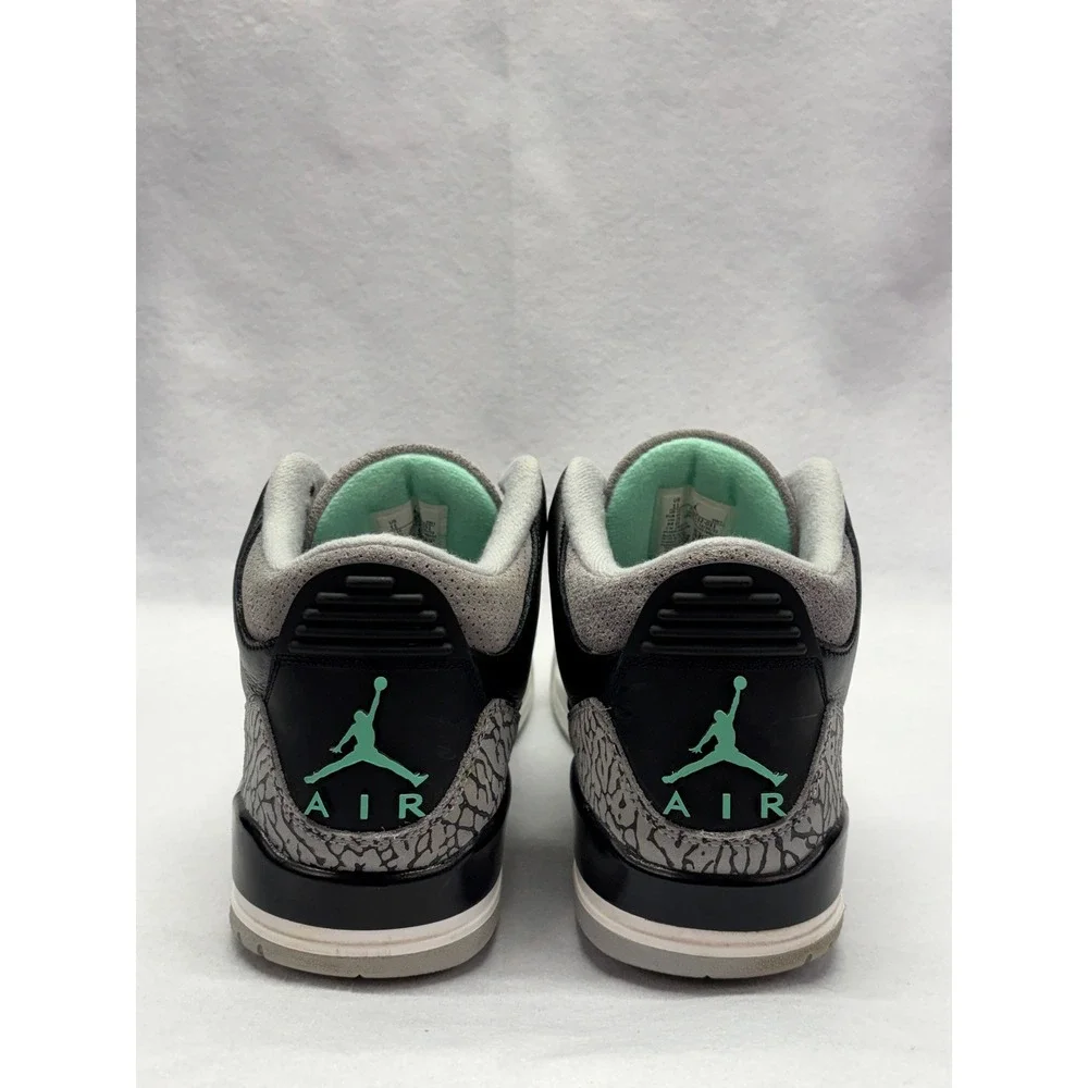 Air Jordan‎ 3 Retro Green Glow Black Elephant Print CT8532-031 Mens 11